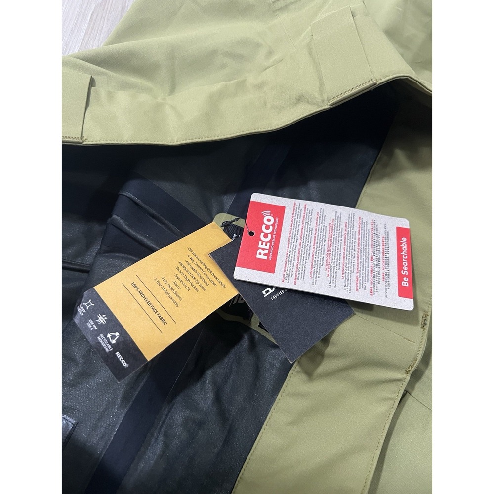 DAKINE Sender Stretch 3L Pant Mens Size XL Earth Green Drawstrings.. - Picture 7 of 10